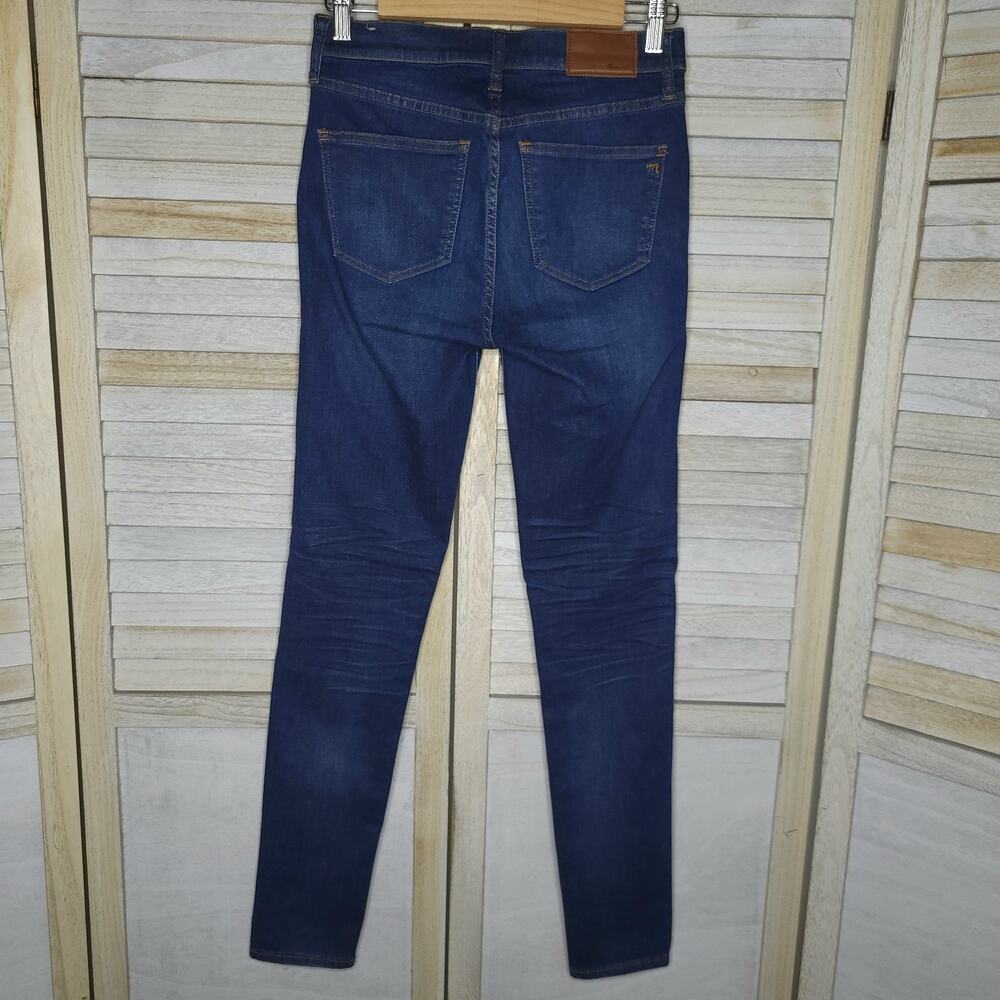 Madewell 9" High Riser Skinny Skinny Jeans Dark Blue Women's 26T (26x30) 26 Tall